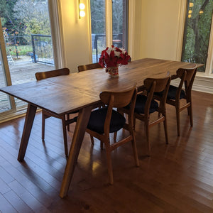 Mid-Century Modern Walnut Dining Table