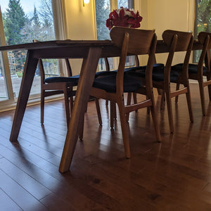 Mid-Century Modern Walnut Dining Table